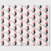 白い誕生日バルーンブーケ ラッピングペーパー (フラット)