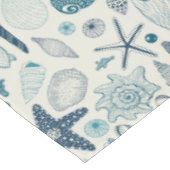 白い貝殻 テーブルクロス (アングル)