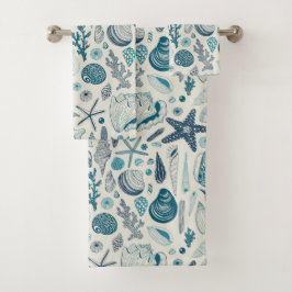 白い貝殻 バスタオルセット