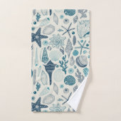 白い貝殻 バスタオルセット (ハンドタオル)