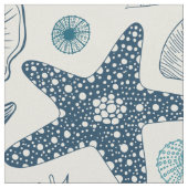 白い貝殻 ファブリック (クローズアップ)