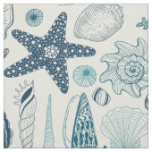 白い貝殻 ファブリック (見本)