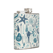 白い貝殻 フラスク (右)