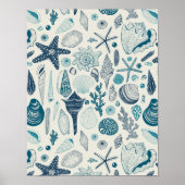 白い貝殻 ポスター (正面)