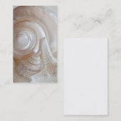 白い貝類ヒトデ熱帯ビーチの海の貝 名刺 (正面/裏面)