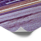 白い貨物トラック – トラックとハイウェイアート ポスター (角)