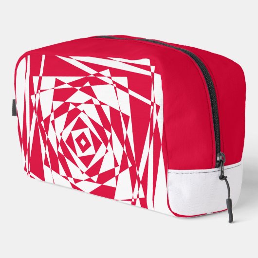 白い赤い抽象芸術錯覚 ドップキット (右コーナー)