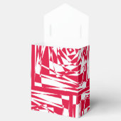 白い赤い抽象芸術錯覚 フェイバーボックス (オープン)