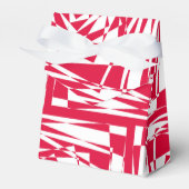 白い赤い抽象芸術錯覚 フェイバーボックス (正面サイド)