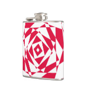 白い赤い抽象芸術錯覚 フラスク (左)