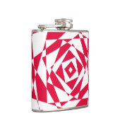 白い赤い抽象芸術錯覚 フラスク (右)