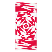 白い赤い抽象芸術錯覚 ラックカード (裏面)