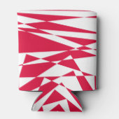 白い赤い抽象芸術錯覚 缶クーラー (裏面)