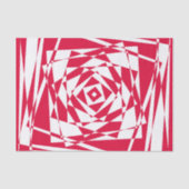 白い赤い抽象芸術錯覚 薄葉紙 (正面)