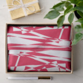 白い赤い抽象芸術錯覚 薄葉紙 (ギフト)