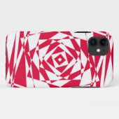 白い赤い抽象芸術錯覚 Case-Mate iPhoneケース (裏面(横))