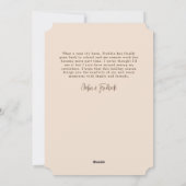 白い赤い花bohoアーチ写真ホリデーカード シーズンカード (裏面)