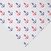 白い赤い青の航海のいかり 薄葉紙 (詳細)