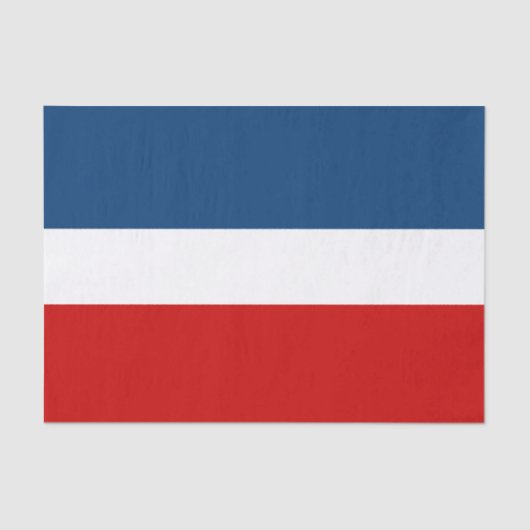 白い赤く白くおよび青10lbティッシュペーパー 薄葉紙 (正面)