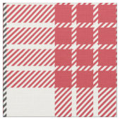 白い赤とグレーの格子模様の幾何学的パターン ファブリック (クローズアップ)