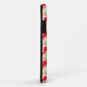 白い赤と白背景のジグザグ模様 Case-Mate iPhoneケース (裏面/右)