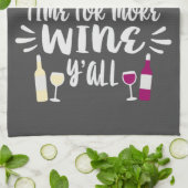 白い赤のワユーモアのあるイ文字デザイン キッチンタオル (折り畳み)