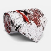 白い赤の黒の抽象化 ネクタイ (ロール)