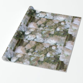 白い赤ん坊の息 ラッピングペーパー