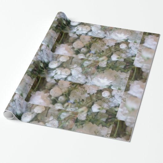 白い赤ん坊の息 ラッピングペーパー (アンロールド)