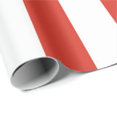 白い赤ストライプい包み紙 ラッピングペーパー (ロールコーナー)