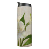 白い軟性花 タンブラー (回転右)