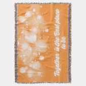 白い輝き「一緒に最高のなる場所」 | スローブランケット (正面縦)