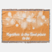 白い輝き「一緒に最高のなる場所」 | スローブランケット (正面)
