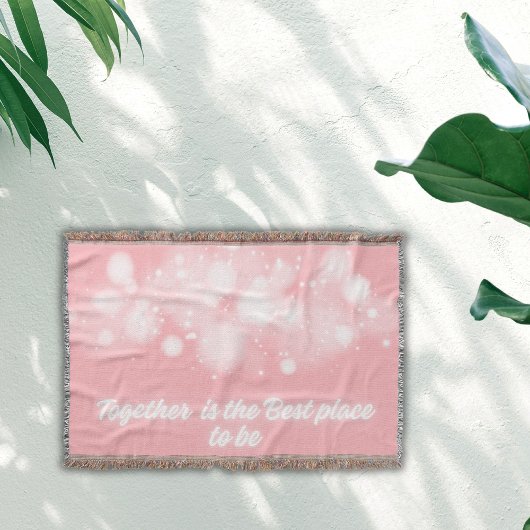白い輝き「一緒に最高のなる場所」 | スローブランケット