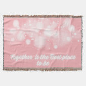 白い輝き「一緒に最高のなる場所」 | スローブランケット (正面)