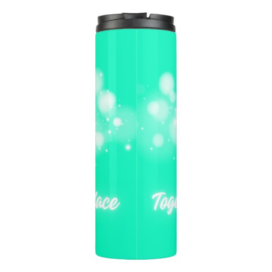 白い輝き「一緒に最高のなる場所」 | タンブラー (裏面)