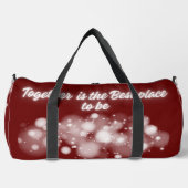 白い輝き「一緒に最高のなる場所」 | ダッフルバッグ (正面)