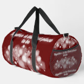 白い輝き「一緒に最高のなる場所」 | ダッフルバッグ (右コーナー)