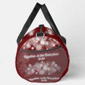 白い輝き「一緒に最高のなる場所」 | ダッフルバッグ (右)