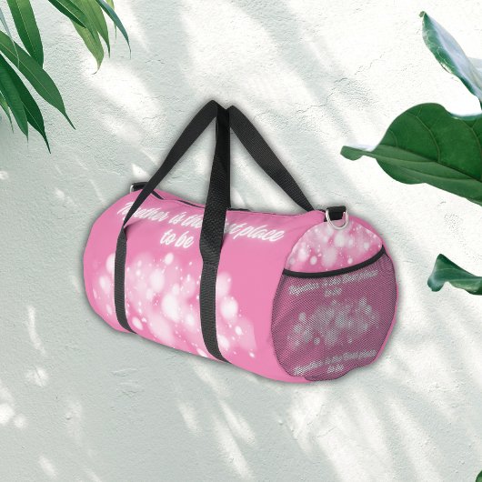 白い輝き「一緒に最高のなる場所」 | ダッフルバッグ