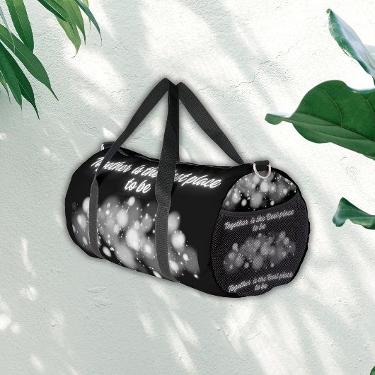 白い輝き「一緒に最高のなる場所」 | ダッフルバッグ