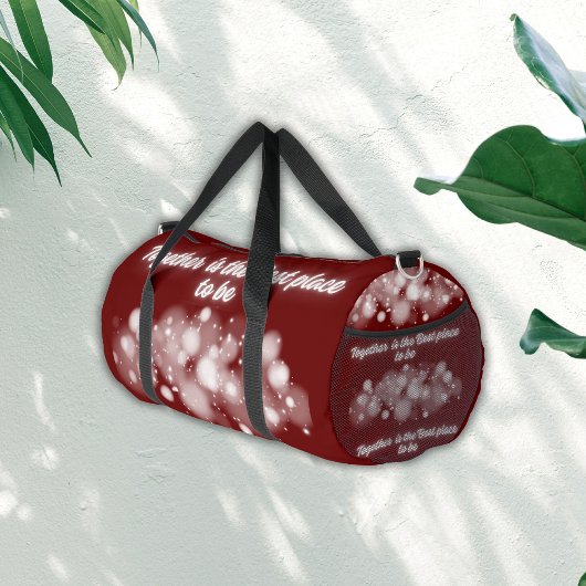 白い輝き「一緒に最高のなる場所」 | ダッフルバッグ