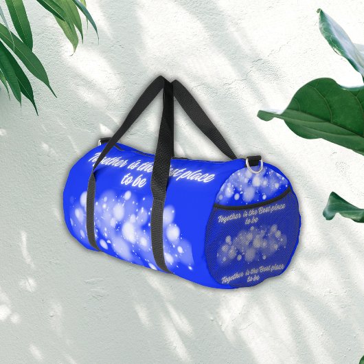 白い輝き「一緒に最高のなる場所」 | ダッフルバッグ