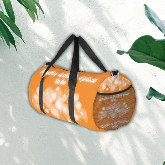 白い輝き「一緒に最高のなる場所」 | ダッフルバッグ