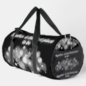 白い輝き「一緒に最高のなる場所」 | ダッフルバッグ (右コーナー)