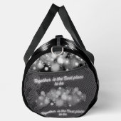 白い輝き「一緒に最高のなる場所」 | ダッフルバッグ (右)