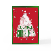 白い輝くクリスマスツリー