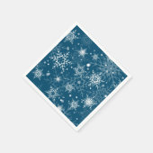 白い透かし雪 スタンダードカクテルナプキン (角)