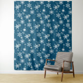 白い透かし雪。 タペストリー (インサイチュ)