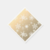 白い透かし雪。ナプキン スタンダードカクテルナプキン (角)